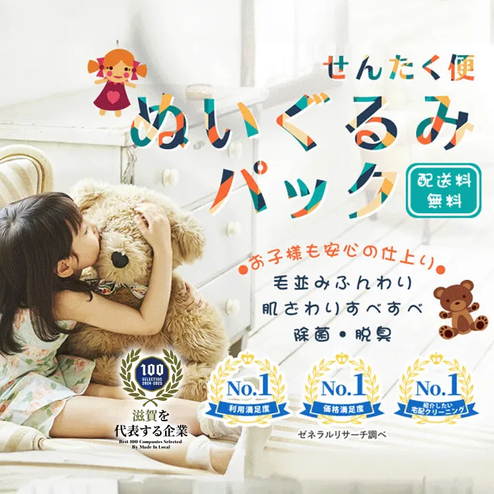 せんたく便紹介バナー｜ぬいぐるみパック
